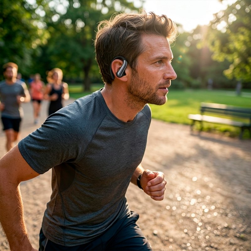 Auriculares Stereo Bluetooth Earbuds COOL Gym ANC Negro