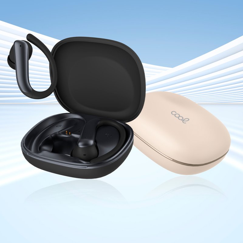 Auriculares Stereo Bluetooth Earbuds COOL Gym ANC Negro