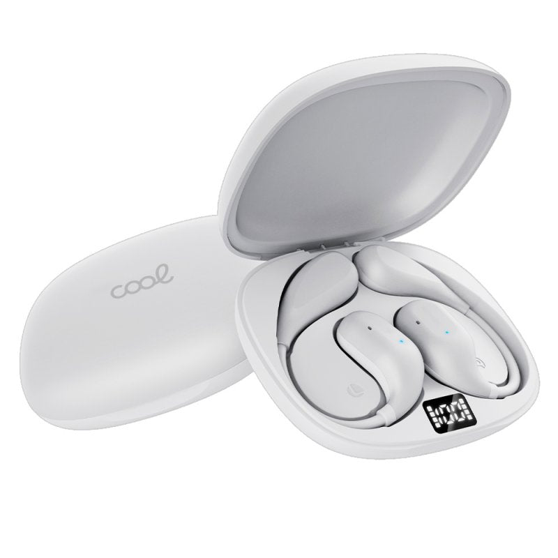 Auriculares Stereo Bluetooth Earbuds COOL Moon (Oído Libre) Blanco