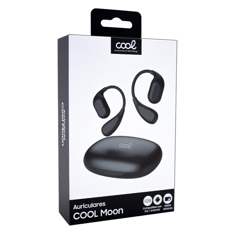 Auriculares Stereo Bluetooth Earbuds COOL Moon (Oído Libre) Gris Oscuro
