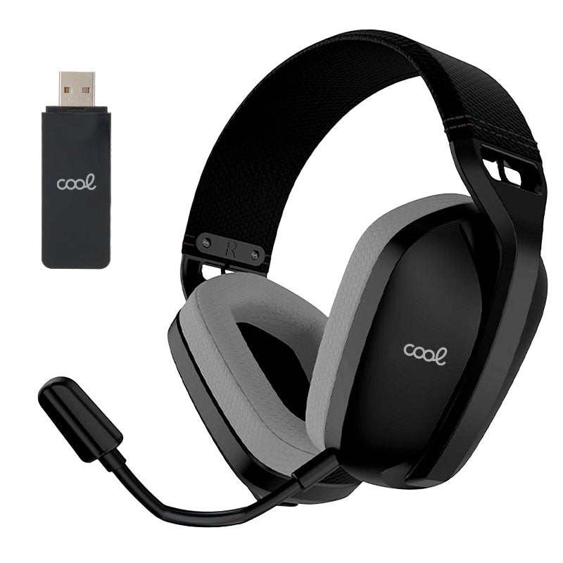 Auriculares Stereo PC / PS4 / PS5 Negro (3 en 1: Wireless / Bluetooth / Jack) COOL Newton