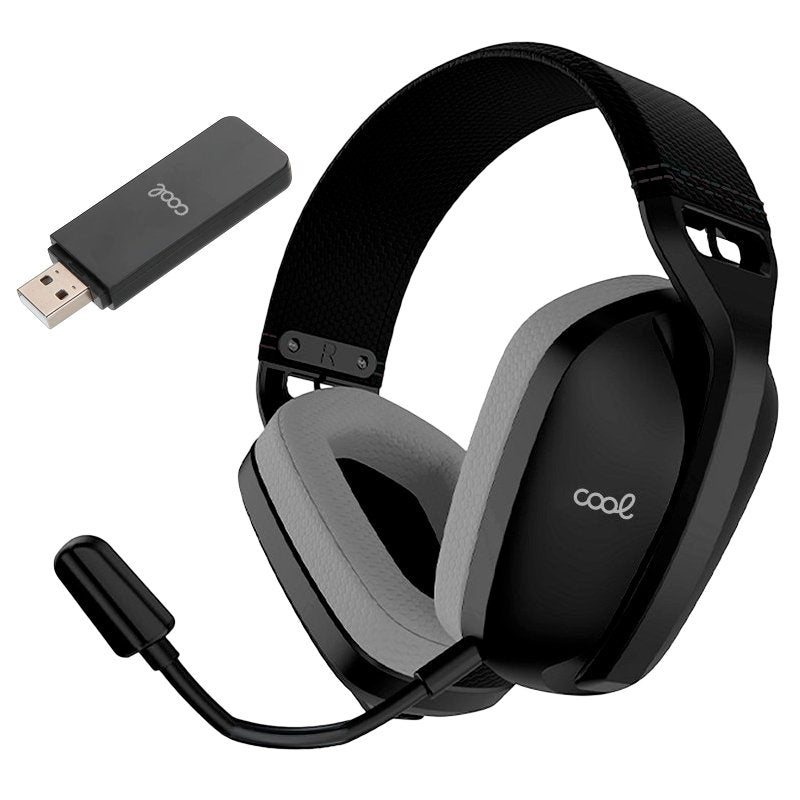 Auriculares Stereo PC / PS4 / PS5 Negro (3 en 1: Wireless / Bluetooth / Jack) COOL Newton