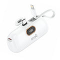 Bateria Externa Power Bank 5.000 mAh COOL Cápsula Blanco