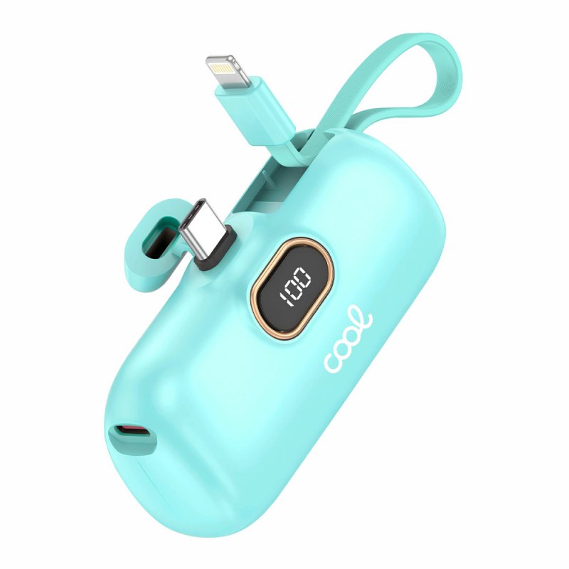 Bateria Externa Power Bank 5.000 mAh COOL Cápsula Mint