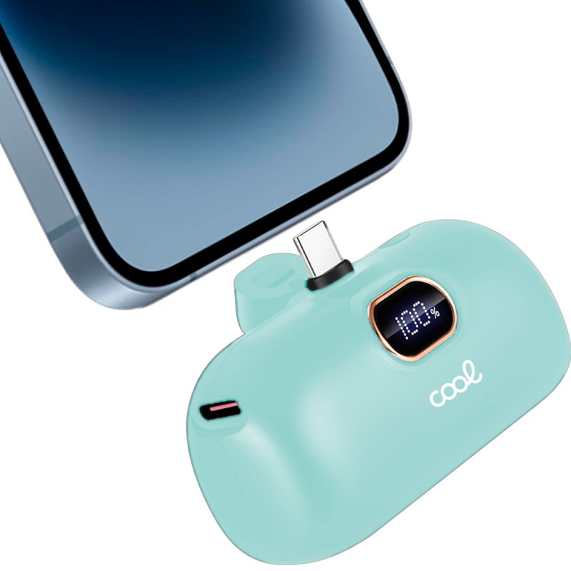 Bateria Externa Power Bank 5.000 mAh COOL Cápsula Mint