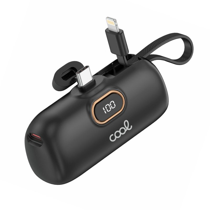 Bateria Externa Power Bank 5.000 mAh COOL Cápsula Negro