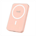 Bateria Externa Universal MAGNÉTICA Power Bank Qi 5000 mAh COOL Rosa