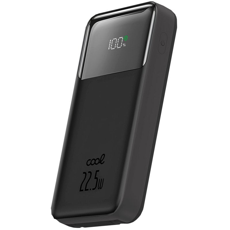 Batería Externa Universal Power Bank 10.000 mAh Carga Rápida 22.5W COOL Pocket Negro