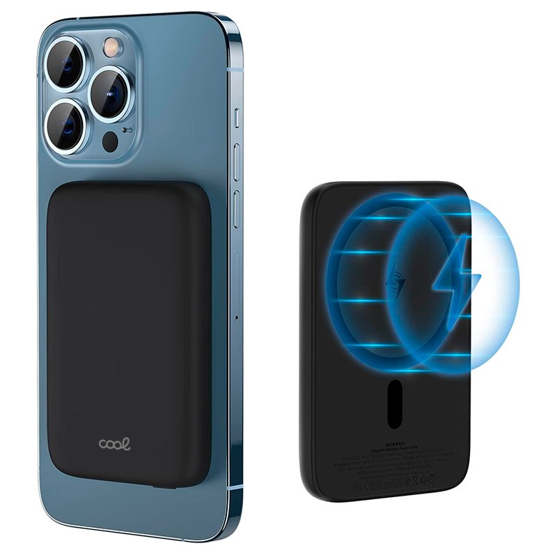 Bateria Externa Universal Power Bank 10.000 mAh Magnética COOL Negro