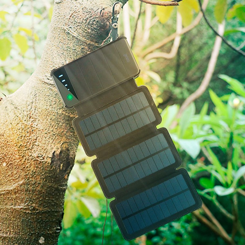 Bateria Externa Universal Power Bank Solar 10.000 mAh con 4 Paneles Solares COOL