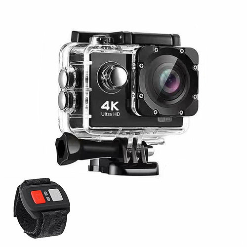 Câmara de Ação 4K Waterproof WiFi com Comando RF e Acessórios