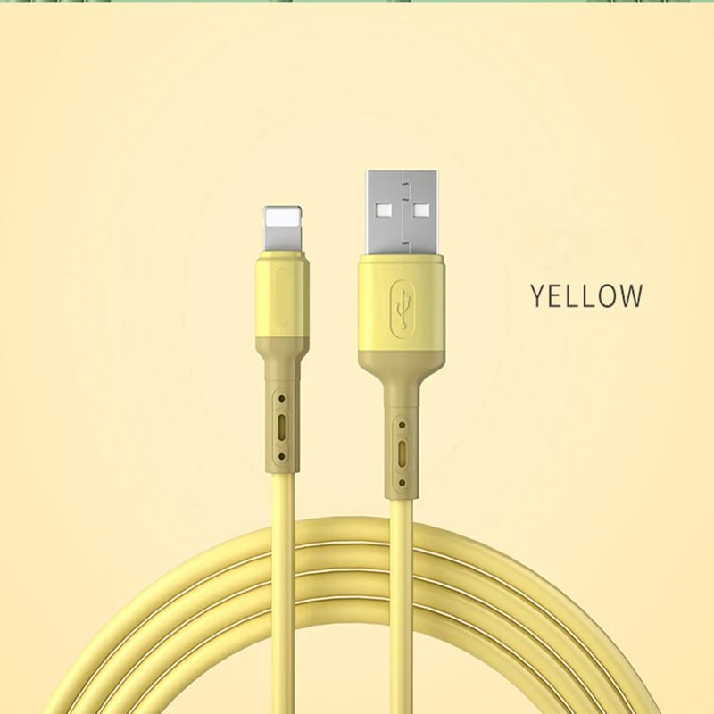 Cabo USB para iPhone 12, 11, Pro e Max | Lightning 2,4A em TPE - Telejacob Shop