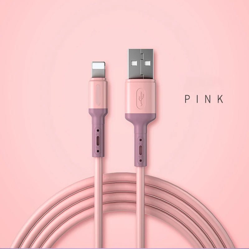 Cabo USB para iPhone 12, 11, Pro e Max | Lightning 2,4A em TPE - Telejacob Shop