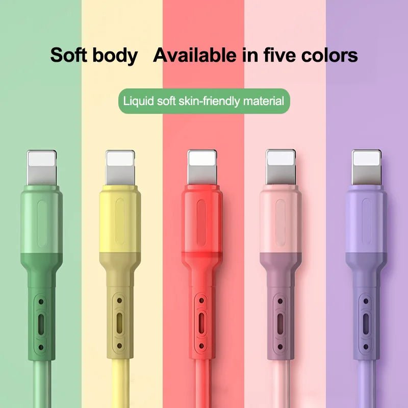 Cabo USB para iPhone 12, 11, Pro e Max | Lightning 2,4A em TPE - Telejacob Shop