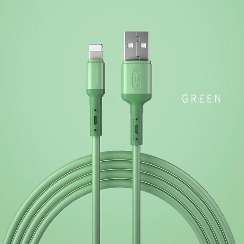 Cabo USB para iPhone 12, 11, Pro e Max | Lightning 2,4A em TPE - Telejacob Shop