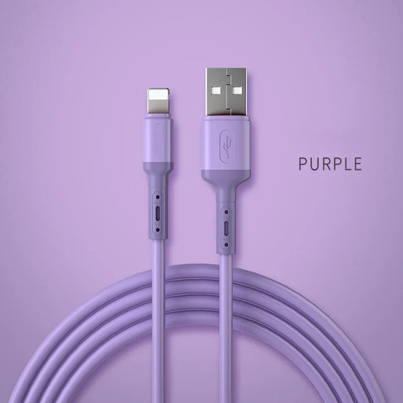 Cabo USB para iPhone 12, 11, Pro e Max | Lightning 2,4A em TPE - Telejacob Shop