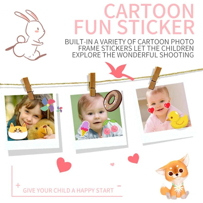 Câmara Digital HD Infantil X9S – Ecrã 2", Design Cartoon Fofo, 1080P, Presente de Aniversário para Crianças - Telejacob Shop