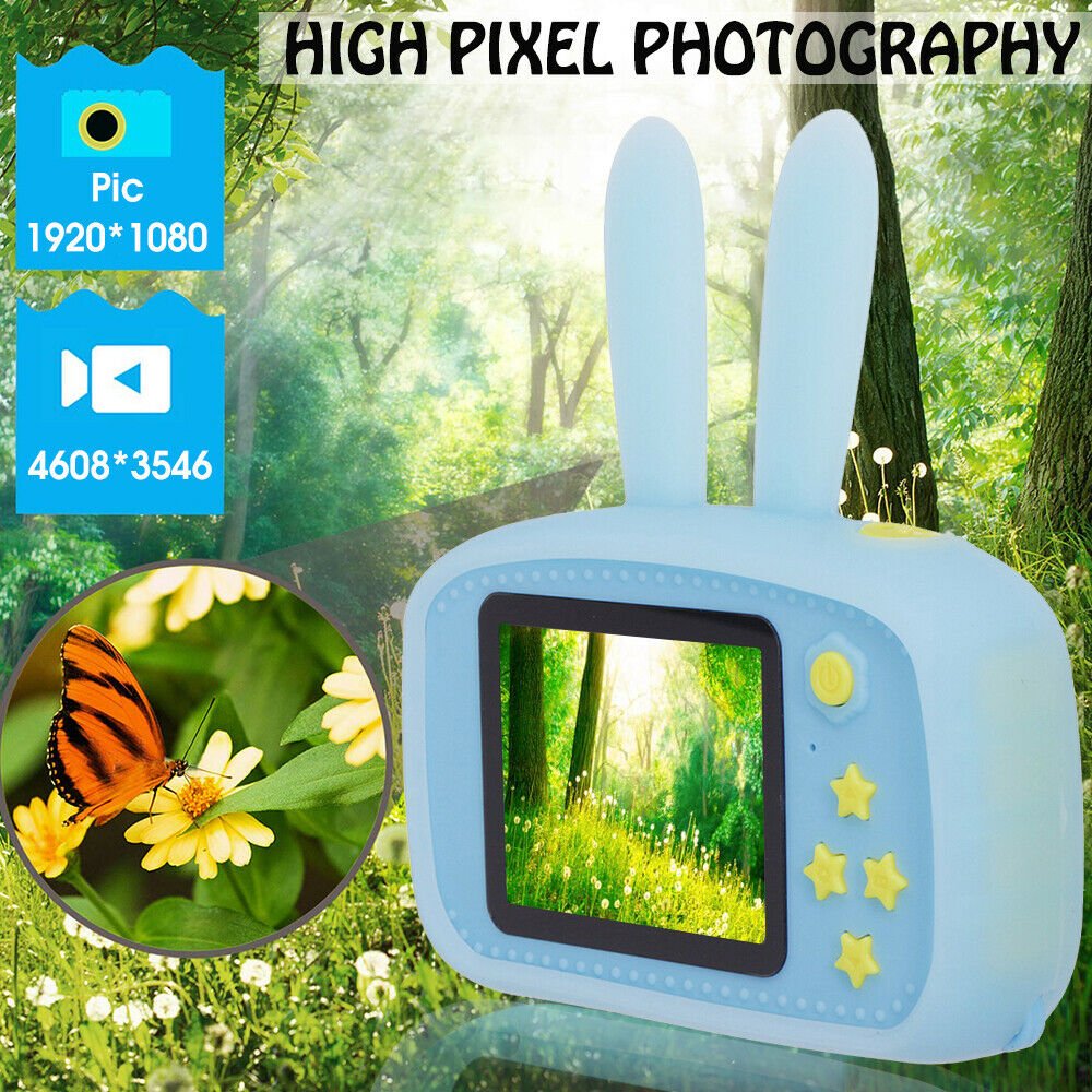 Câmara Infantil X9 Full HD 1080P | Capa Cartoon Silícone, Ecrã 2" e 5 Jogos - Telejacob Shop