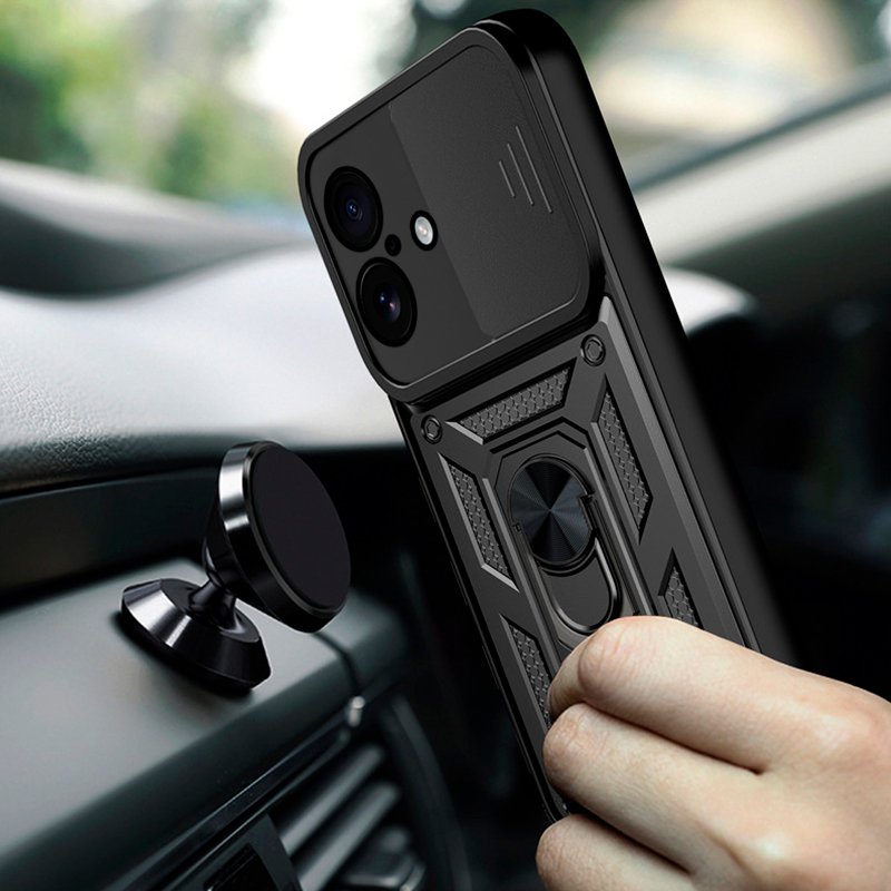 Carcasa COOL para iPhone 17 Hard Ring Negro