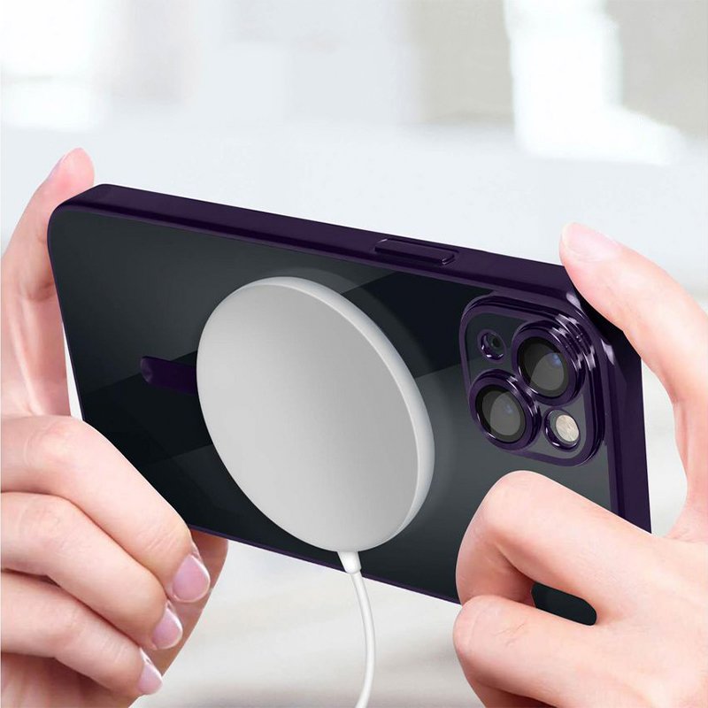 Carcasa COOL para iPhone 17 Magnética Borde Violeta