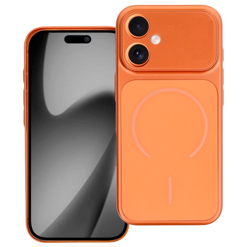 Carcasa COOL para iPhone 17 Magnética Cover Naranja