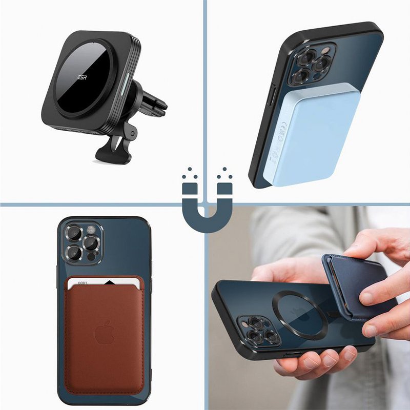 Carcasa COOL para iPhone 17 Pro Magnética Borde Plata