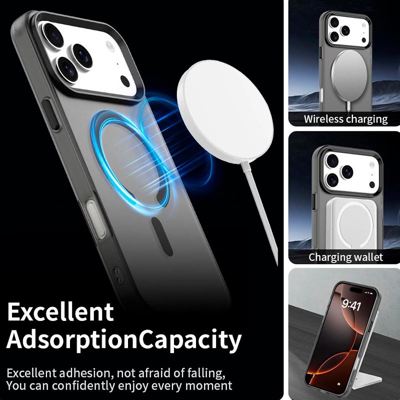 Carcasa COOL para iPhone 17 Pro Max Magnética Colorful Negro