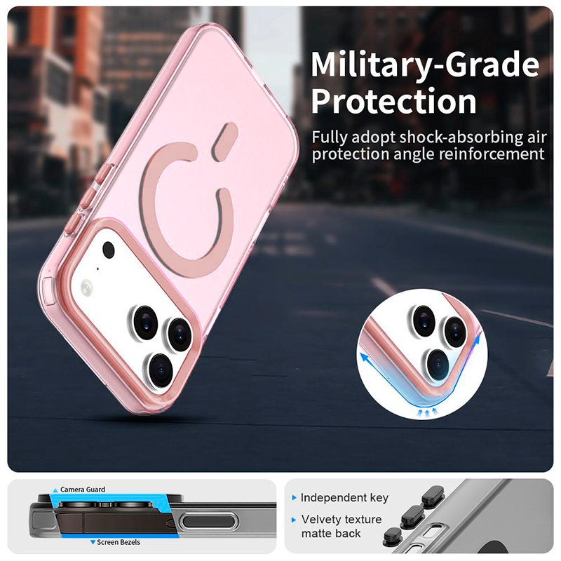 Carcasa COOL para iPhone 17 Pro Max Magnética Colorful Rosa