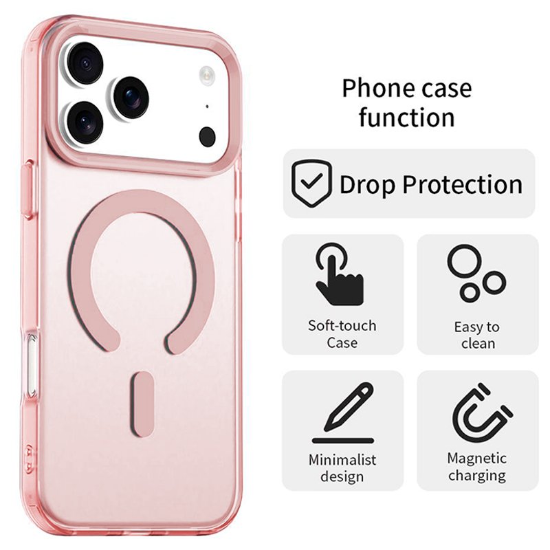 Carcasa COOL para iPhone 17 Pro Max Magnética Colorful Rosa