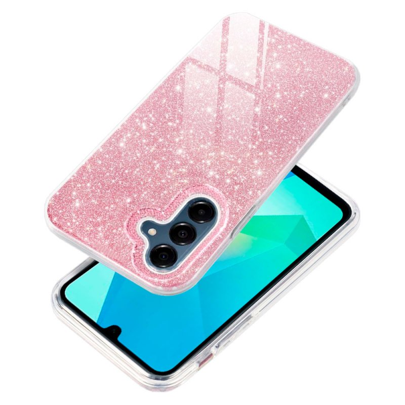 Carcasa COOL para Samsung A165 Galaxy A16 / A16 5G Glitter Rosa