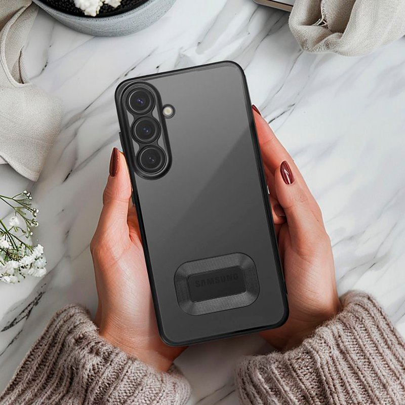 Carcasa COOL para Samsung A266 Galaxy A26 5G / A17 / A17 5G Borde Metalizado (Negro)