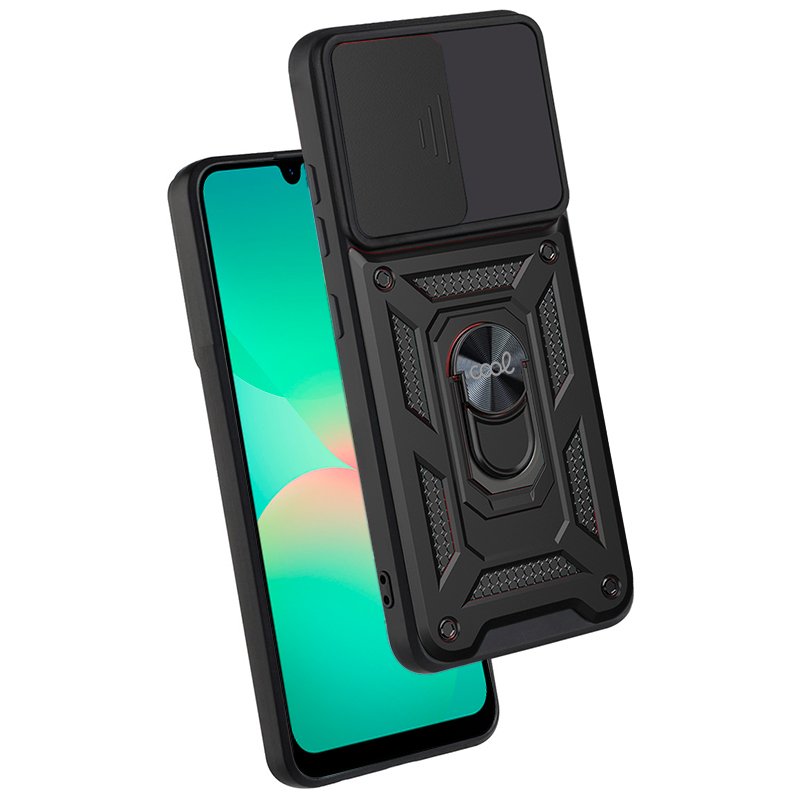 Carcasa COOL para Samsung A266 Galaxy A26 5G / A17 / A17 5G Hard Ring Negro