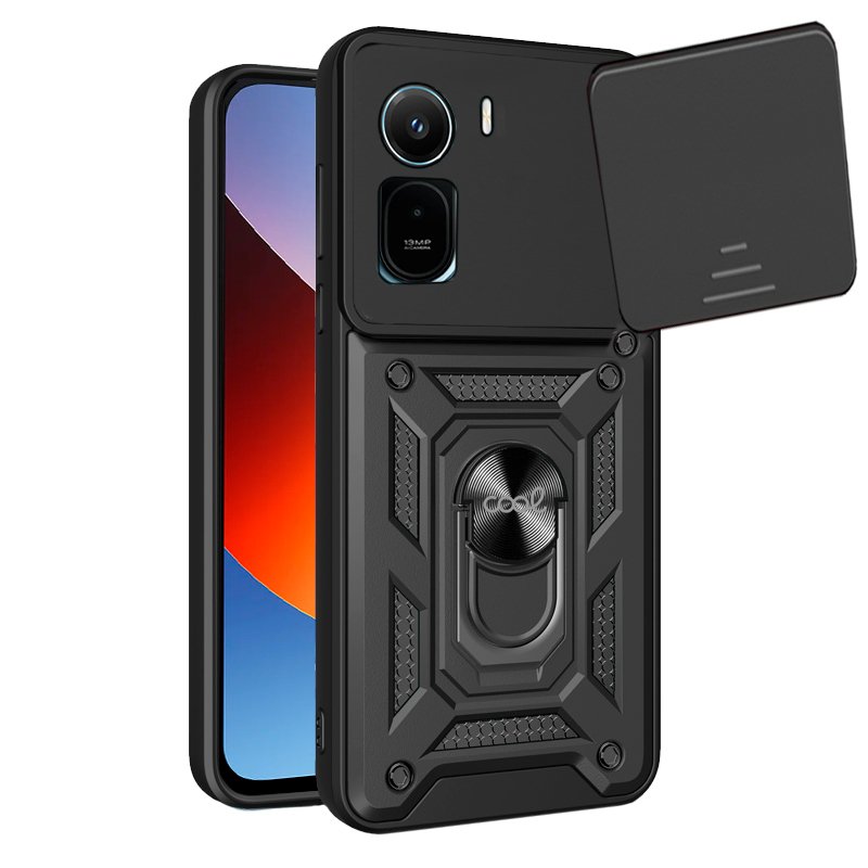 Carcasa COOL para Xiaomi Redmi A7 Pro / Poco C81 Pro Hard Ring Negro