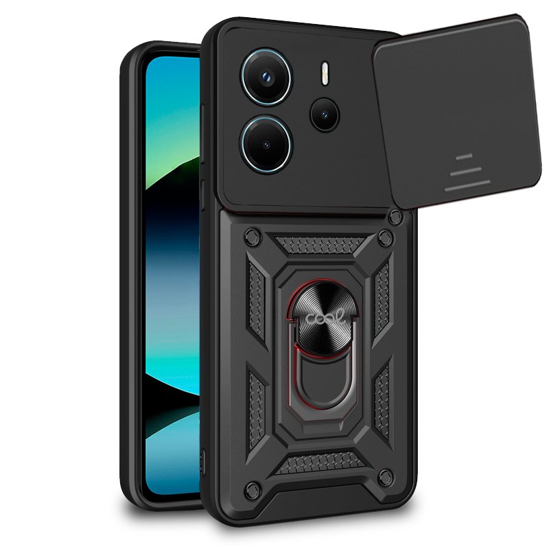Carcasa COOL para Xiaomi Redmi Note 14 Hard Ring Negro