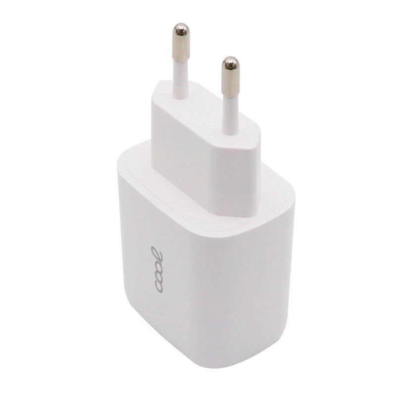 Cargador Red Universal Fast Adapt. (PD) Dual USB-A / USB-C COOL (20W) Blanco