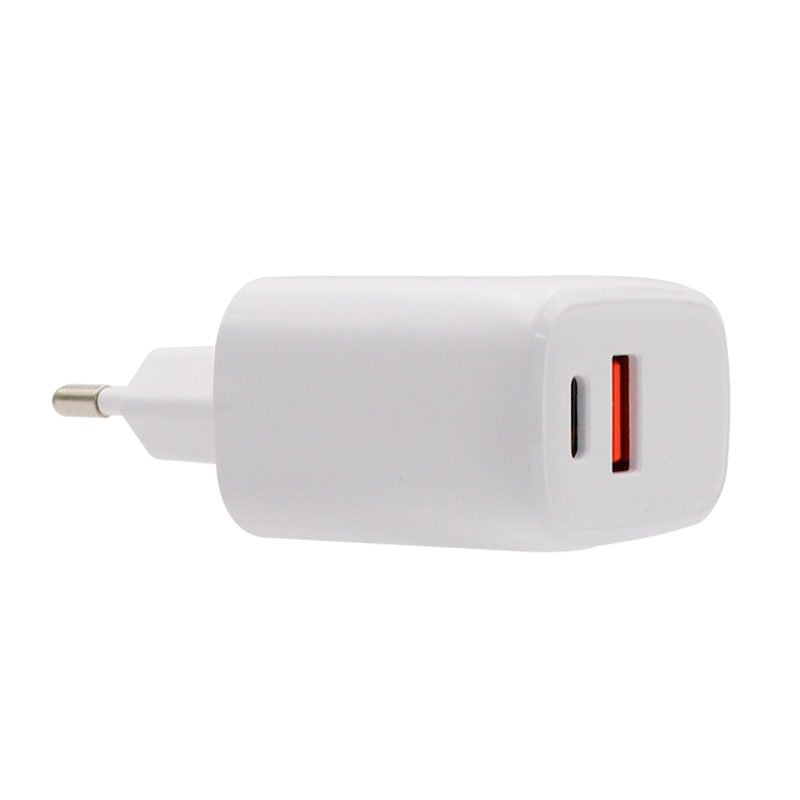 Cargador Red Universal Fast Adapt. (PD) Dual USB-A / USB-C COOL (20W) Blanco