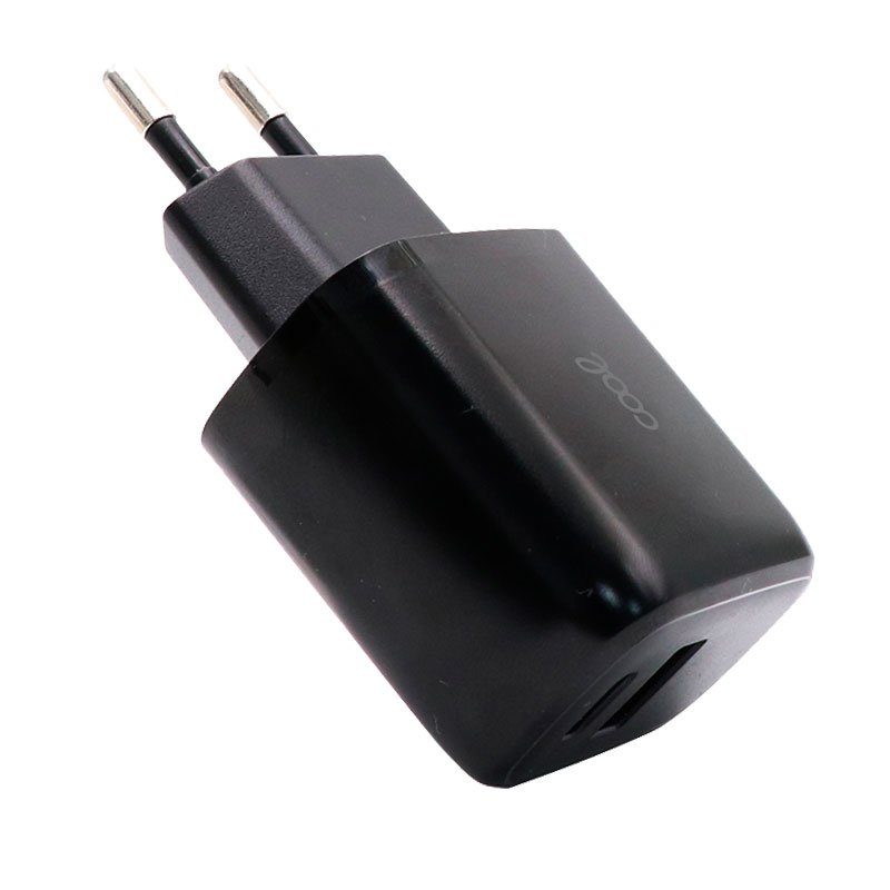 Cargador Red Universal Fast Adapt. (PD) Dual USB-A / USB-C COOL (20W) Negro