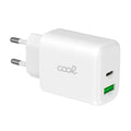 Cargador Red Universal Ultra Fast Dual (PD) Tipo-C + USB COOL (45W) GaN Blanco