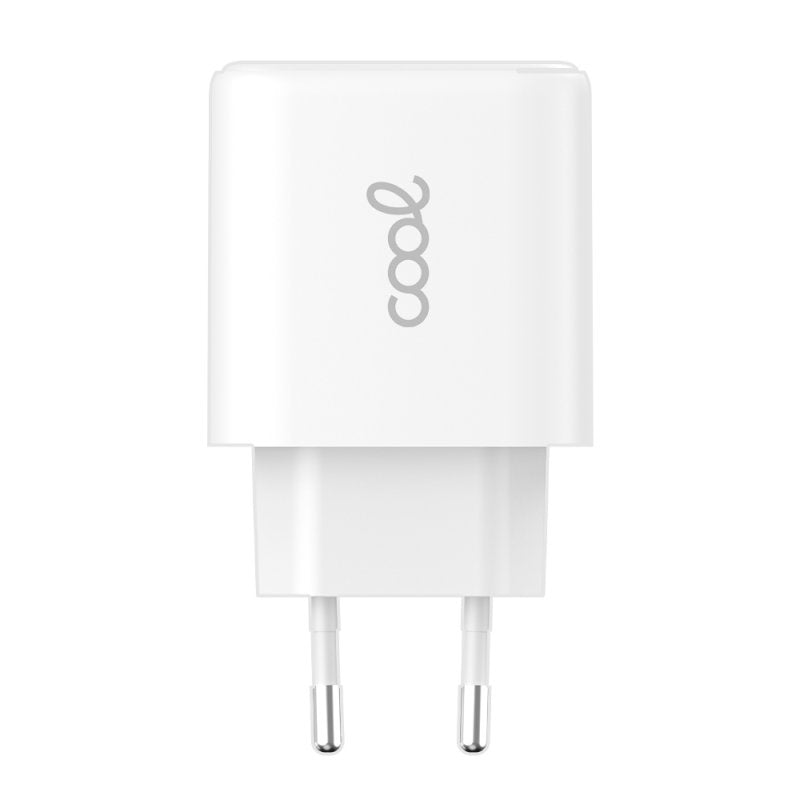 Cargador Red Universal Ultra Fast Dual (PD) Tipo-C + USB COOL (45W) GaN Blanco