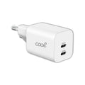 Cargador Red Universal Ultra Fast PD Dual (2 x Tipo-C) COOL (35W) Blanco