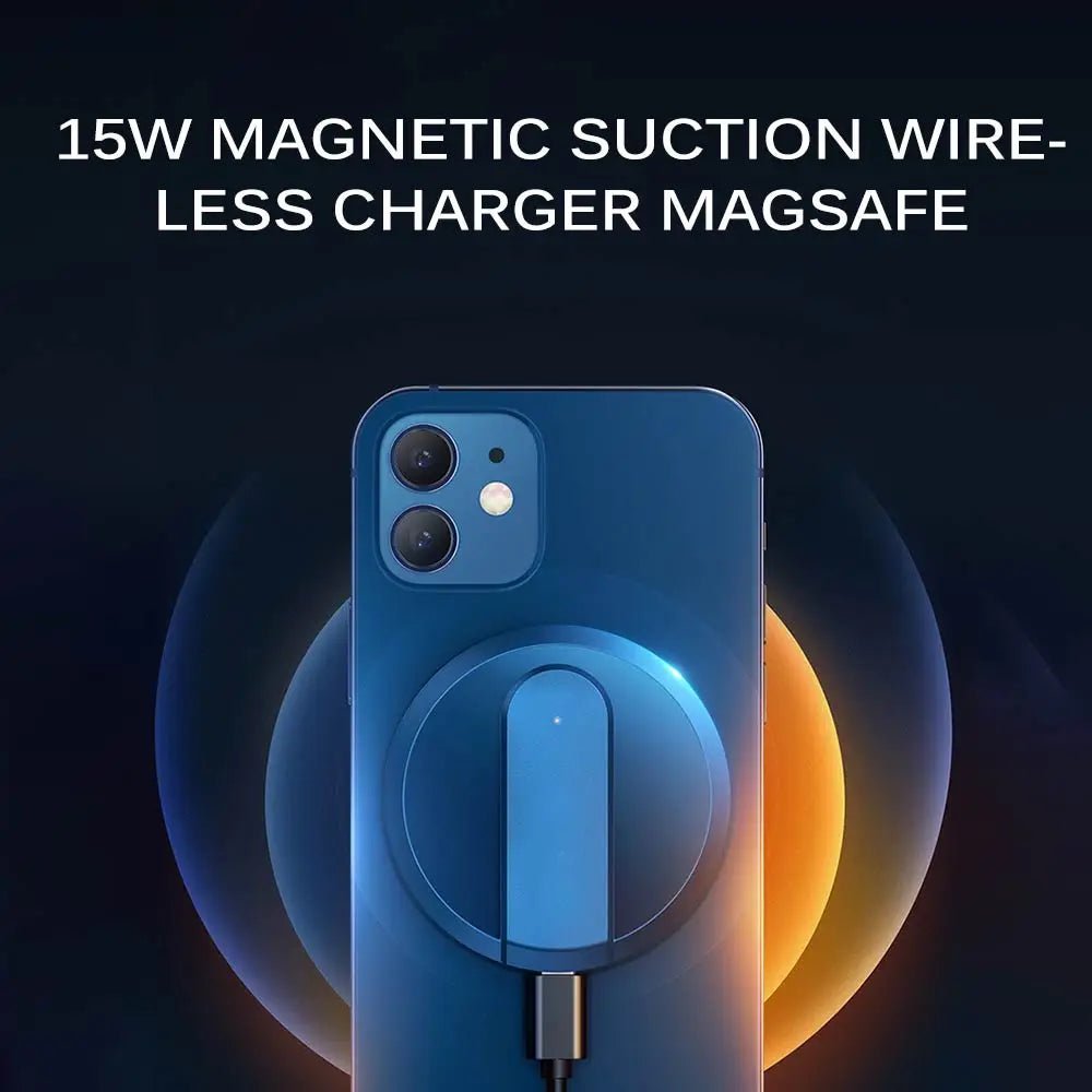 Carregador Sem Fios Magnético 15W para iPhone 12 / 12 Pro / 12 Pro Max / 12 Mini — Ultra-Slim 6mm - Telejacob Shop