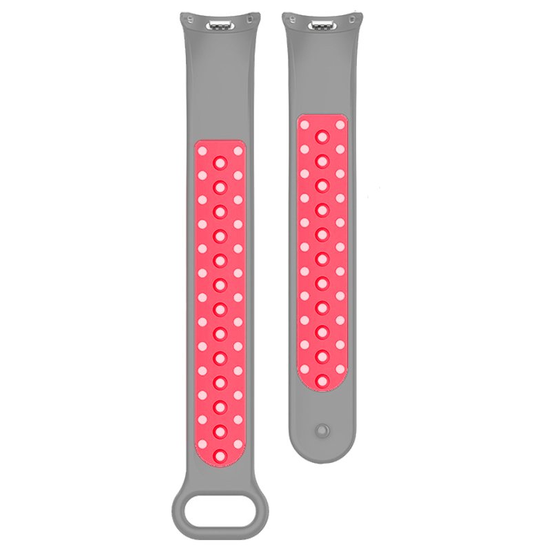 Correa COOL para Xiaomi Smart Band 8 / 9 / 10 Sport Gris-Rosa