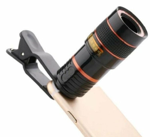 Lente Zoom 8x para Smartphone com Clip Universal