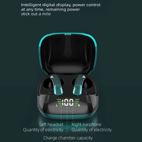 Auriculares Gaming TWS Bluetooth 5.0 com Microfone
