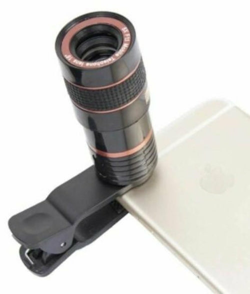 Lente Zoom 8x para Smartphone com Clip Universal