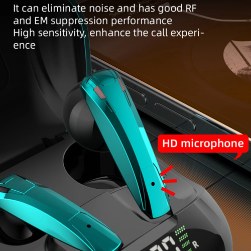 Auriculares Gaming TWS Bluetooth 5.0 com Microfone