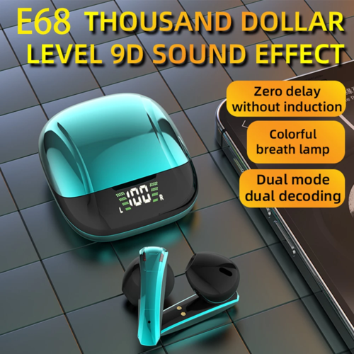 Auriculares Gaming TWS Bluetooth 5.0 com Microfone