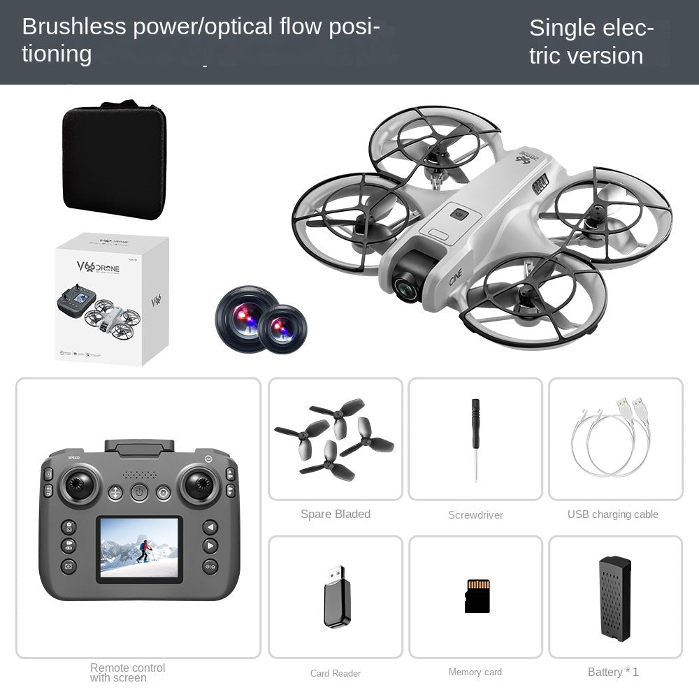 Drone Dobável V666 com Motor Brushless, Ecrã GPS e Fotografia Aérea – Comando com Ecrã - Telejacob Shop
