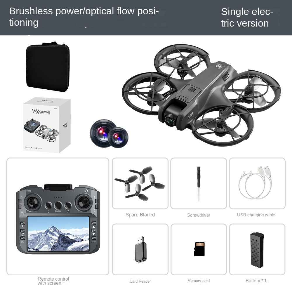 Drone Dobável V666 com Motor Brushless, Ecrã GPS e Fotografia Aérea – Comando com Ecrã - Telejacob Shop
