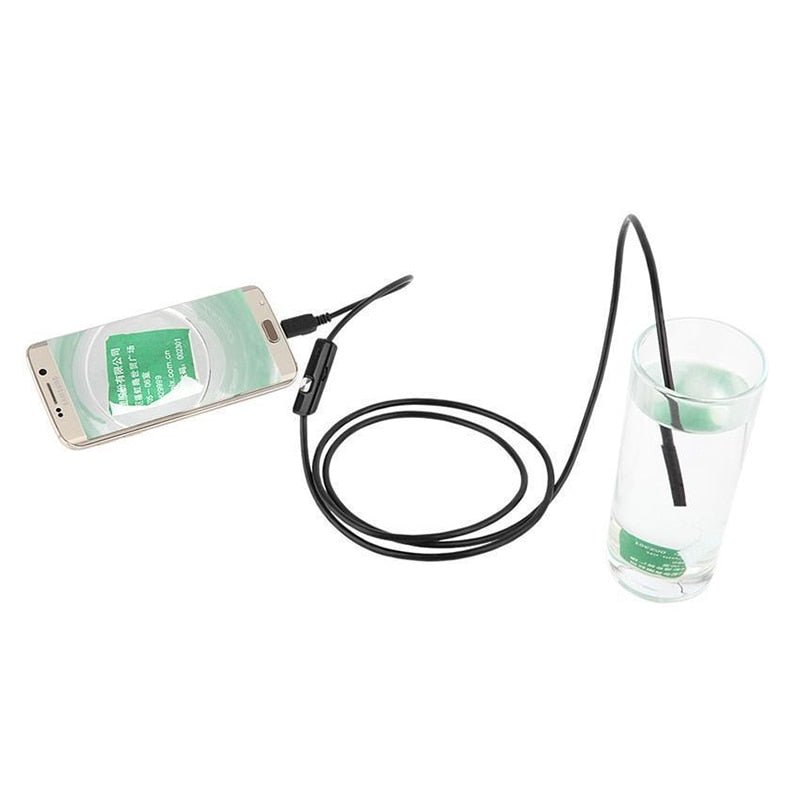 Endoscópio USB IP67 Flexível | Câmara de Inspeção 5,5mm/7mm para Android e PC - Telejacob Shop